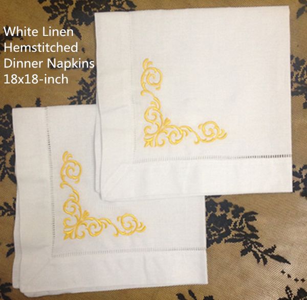 set of 12 home textiles dinner napkins white hemstitched linen table napkin with color embroidered floral tea napkins 18x18-inch
set of 12 home textiles dinner napkins white hemstitched linen table napkin with color embroidered floral tea napkins 18x18-inch