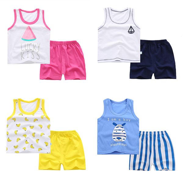 clothing sets 12m-5t 2pcs/sets sleeveless children's boy kids vest suits cotton summer boys baby girls toddler clothes, White
clothing sets 12m-5t 2pcs/sets sleeveless children's boy kids vest suits cotton summer boys baby girls toddler clothes, White
