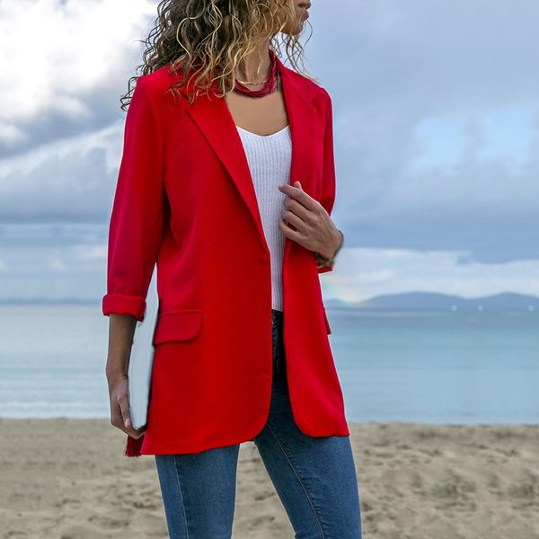 office ladies casual loose slim long sleeve work jacket solid color fashion ladies coats, Black;brown
office ladies casual loose slim long sleeve work jacket solid color fashion ladies coats, Black;brown