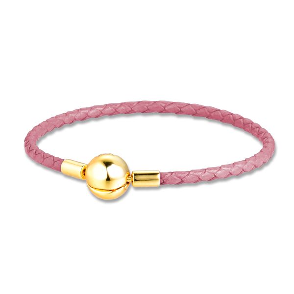 100% authentic 925 sterling silver jewelry shine pink leather charm bracelets ing, Black
100% authentic 925 sterling silver jewelry shine pink leather charm bracelets ing, Black