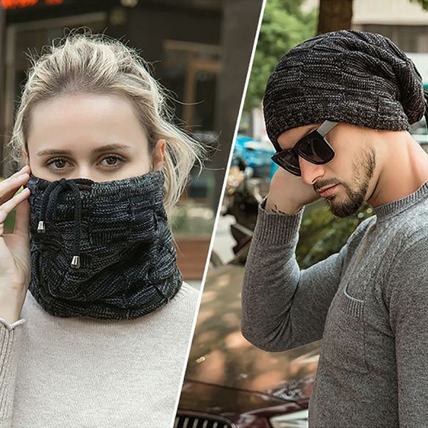 3 in 1 multifunctional hats scarf fleece thermal snood hat neck warmer scarf beanie balaclava new, Black
3 in 1 multifunctional hats scarf fleece thermal snood hat neck warmer scarf beanie balaclava new, Black