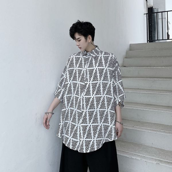 summer dress shirt men's fashion contrast color casual shirt men streetwear wild loose hip-hop korean short-sleeved mens, White;black
summer dress shirt men's fashion contrast color casual shirt men streetwear wild loose hip-hop korean short-sleeved mens, White;black