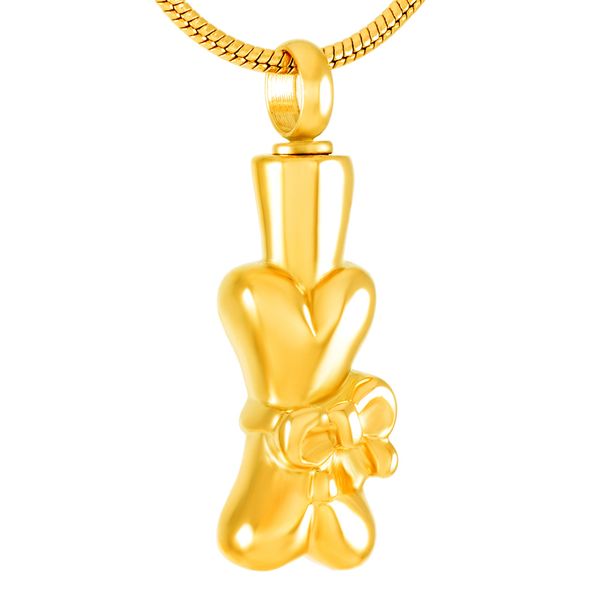 new z274 gold bowknot dog bone stainless steel memorial ashes pendant hold pet ashes keepsake cremation urn necklace for animal, Silver 
new z274 gold bowknot dog bone stainless steel memorial ashes pendant hold pet ashes keepsake cremation urn necklace for animal, Silver