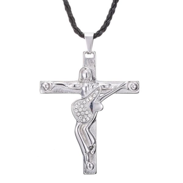 2020 new cross pendant necklace men jewelry 316 stainless steel floating locket charms christian crucifix, Silver
2020 new cross pendant necklace men jewelry 316 stainless steel floating locket charms christian crucifix, Silver