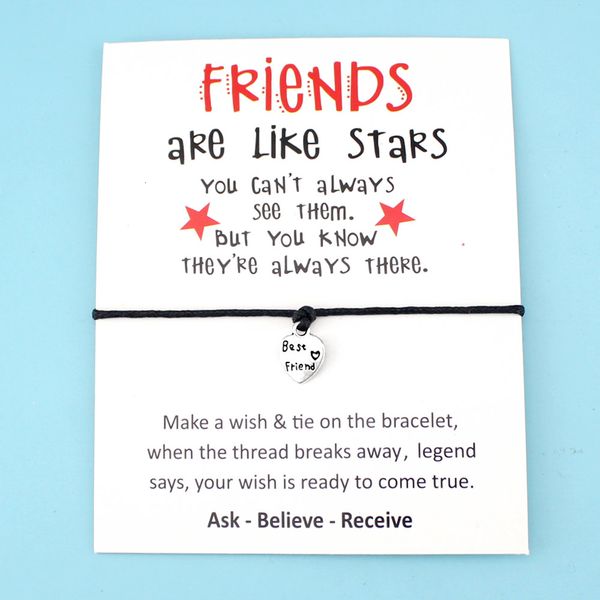 friends like stars heart thank you mom mum bee silver charm card bracelets pink women men handmade fashion jewelry gift, Golden;silver
friends like stars heart thank you mom mum bee silver charm card bracelets pink women men handmade fashion jewelry gift, Golden;silver