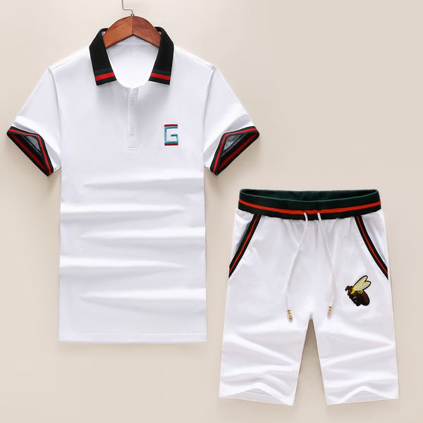 2019 new short-sleeved shirt t-shirt suit embroidery bee european and american fashion men's shirt t-shirt suit asian size, White;black
2019 new short-sleeved shirt t-shirt suit embroidery bee european and american fashion men's shirt t-shirt suit asian size, White;black