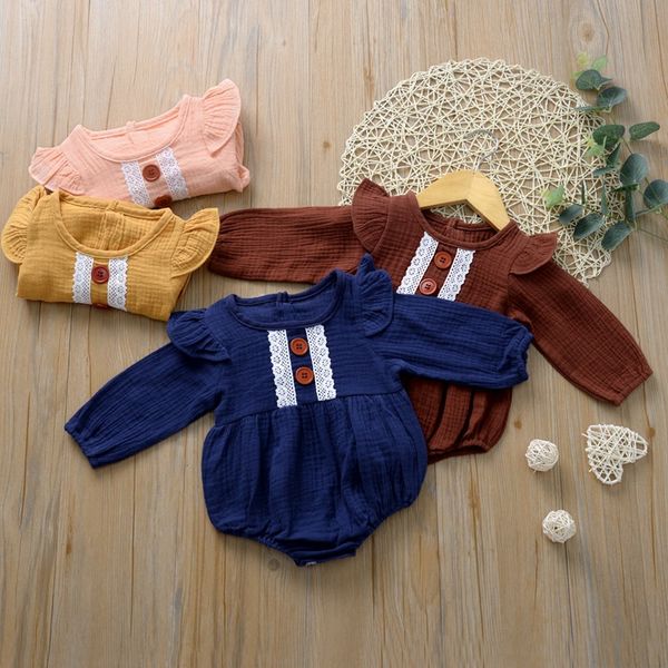 baby kids designer clothes romper girls o-neck long sleeve romper lace flower design oft baby clothing romper, Blue
baby kids designer clothes romper girls o-neck long sleeve romper lace flower design oft baby clothing romper, Blue