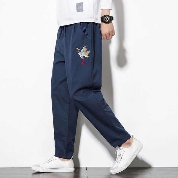 mr-donoo autumn winter men cotton slim pencil pants casual elastic waist trousers male chinese embroidery clothing qt110-a108, Black
mr-donoo autumn winter men cotton slim pencil pants casual elastic waist trousers male chinese embroidery clothing qt110-a108, Black