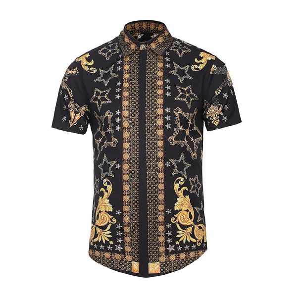 casual print button turn-down collar men shirt short sleeve streetwear shirts hawaiian beach shirt man summer hip hop male top, White;black
casual print button turn-down collar men shirt short sleeve streetwear shirts hawaiian beach shirt man summer hip hop male top, White;black