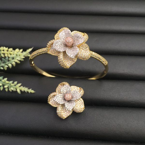 lanyika fashion jewelr romantic delicate neoteric camellia micro plated party romantic bangle with ring banquet daily gift, Silver
lanyika fashion jewelr romantic delicate neoteric camellia micro plated party romantic bangle with ring banquet daily gift, Silver