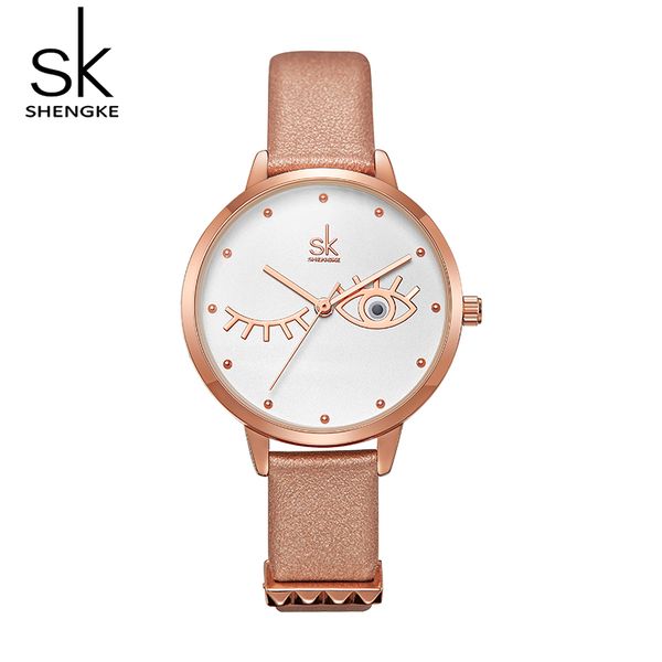 fashion women watches shengke brand casual creative dial design elegant ladies watch waterproof quartz female clock, Slivery;brown
fashion women watches shengke brand casual creative dial design elegant ladies watch waterproof quartz female clock, Slivery;brown