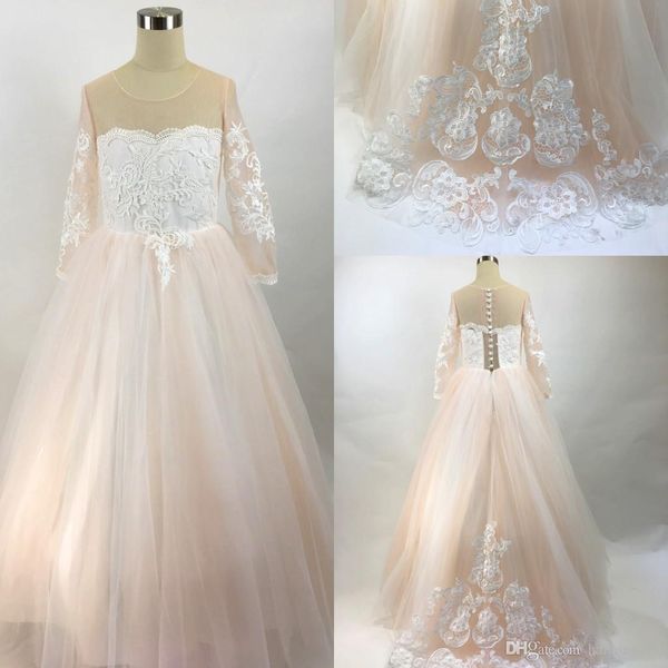 flower girls dresses long sleeves for weddings lace appliques ball gown birthday girl communion pageant gowns, White;blue
flower girls dresses long sleeves for weddings lace appliques ball gown birthday girl communion pageant gowns, White;blue