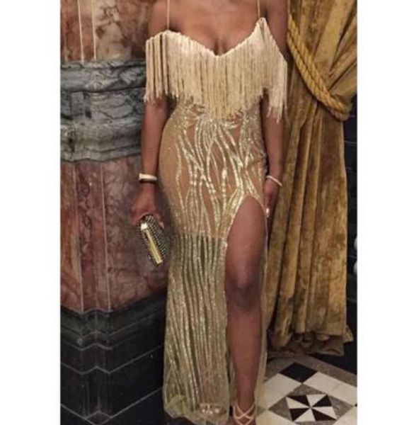 women evening dress long dress maxi gold dress elegant deep v neck spaghetti strap high split dresses vestido, Black;red
women evening dress long dress maxi gold dress elegant deep v neck spaghetti strap high split dresses vestido, Black;red