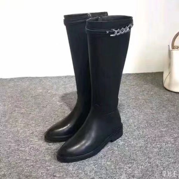 sale~2019080801 34/40 black genuine leather chain knee high flat boots
sale~2019080801 34/40 black genuine leather chain knee high flat boots