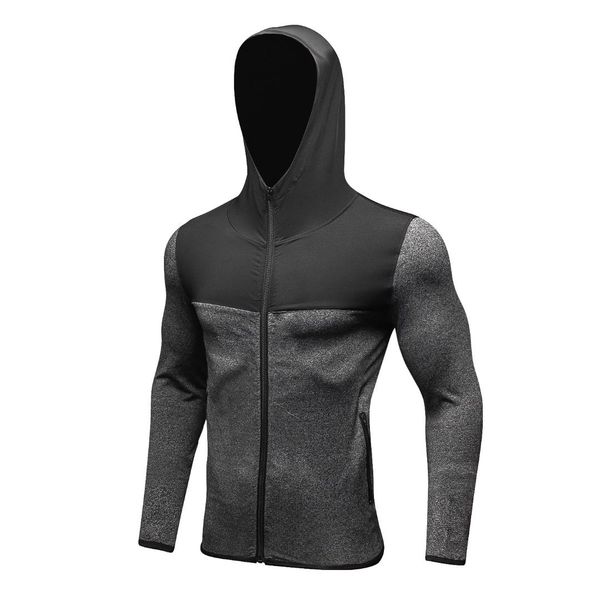 men's winter sports jacket fitness running training zip casual hoodie wind-resistant quick-dry jacket, White;black
men's winter sports jacket fitness running training zip casual hoodie wind-resistant quick-dry jacket, White;black