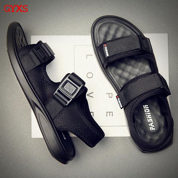 gyxs sandals men summer shoes 2020 holiday beach sandals flat thick sole non-slip ins fashion male shoes black
gyxs sandals men summer shoes 2020 holiday beach sandals flat thick sole non-slip ins fashion male shoes black