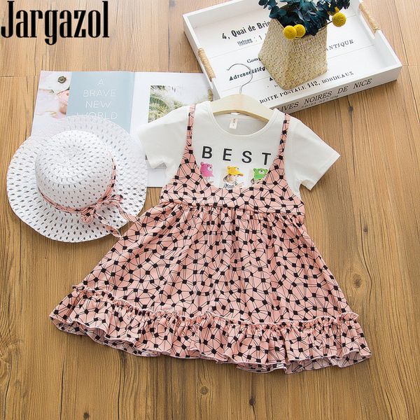 jargazol fashion summer flower girls dresses with hat vestidos korean cute toddler children clothes baby kids princess costume, Red;yellow
jargazol fashion summer flower girls dresses with hat vestidos korean cute toddler children clothes baby kids princess costume, Red;yellow