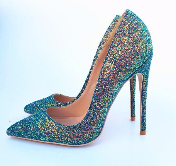 sale red bottom designer heel glitter sequined genuine leather bridal wedding shoes luxury women high heels pumps plus size 33 to 46, Black
sale red bottom designer heel glitter sequined genuine leather bridal wedding shoes luxury women high heels pumps plus size 33 to 46, Black