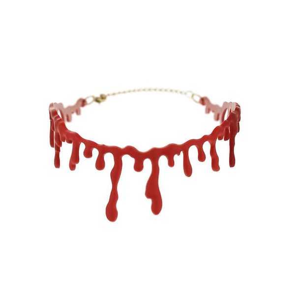 halloween necklace choker bloody cut blood scarf shape necklace cool punk for party, Silver
halloween necklace choker bloody cut blood scarf shape necklace cool punk for party, Silver