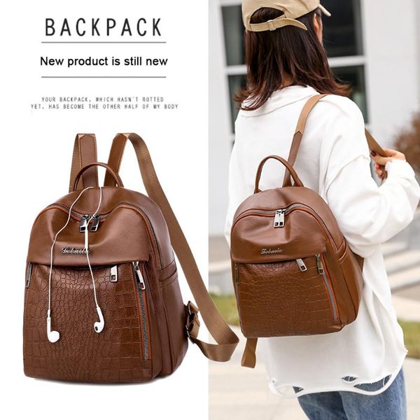 fashion crocodile splicing color women backpack pu leather shoulder school book bag college student travel casual rucksack
fashion crocodile splicing color women backpack pu leather shoulder school book bag college student travel casual rucksack
