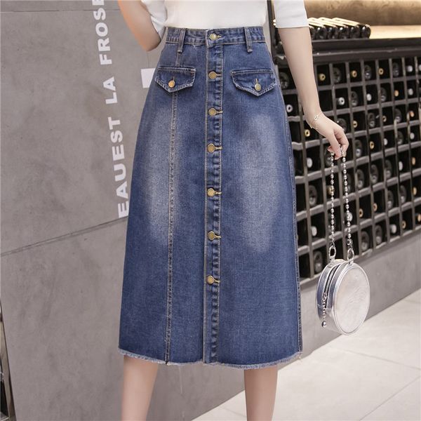 fashion women's jeans skirt korean spring high waist woman skirt a line summer casual ladies denim skirts blue, Black
fashion women's jeans skirt korean spring high waist woman skirt a line summer casual ladies denim skirts blue, Black