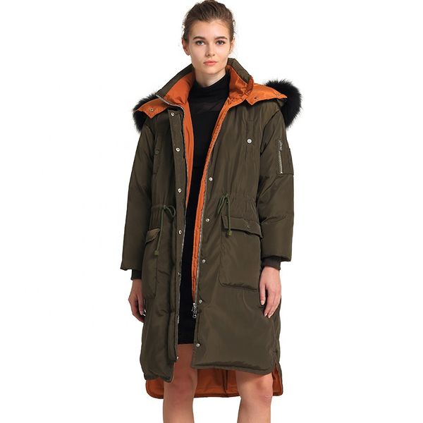 odm women long warm coat fur hoodieswoman wadded down jackets cotton clothing, Black
odm women long warm coat fur hoodieswoman wadded down jackets cotton clothing, Black