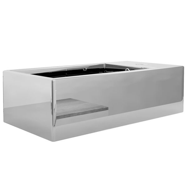 washbasin with overflow 49x25x15 cm silver ceramic bathroom storage organization
washbasin with overflow 49x25x15 cm silver ceramic bathroom storage organization