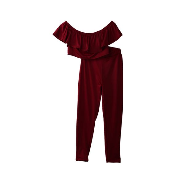 fashion formal cute 2pcs summer sets short sleeve off shoulder pullover ruffles solid shirt long pants 2pcs 4 color, Gray
fashion formal cute 2pcs summer sets short sleeve off shoulder pullover ruffles solid shirt long pants 2pcs 4 color, Gray