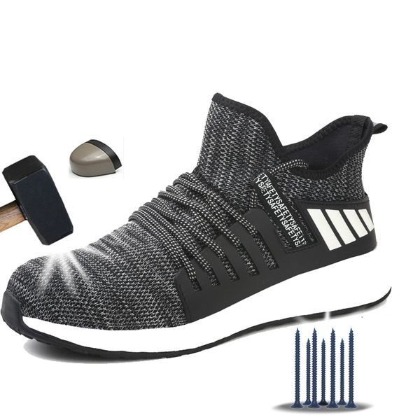 manlegu men's outdoor steel toe cap protective anti smashing work shoes mens winter sneakers breathable safety shoes work boots, Black
manlegu men's outdoor steel toe cap protective anti smashing work shoes mens winter sneakers breathable safety shoes work boots, Black