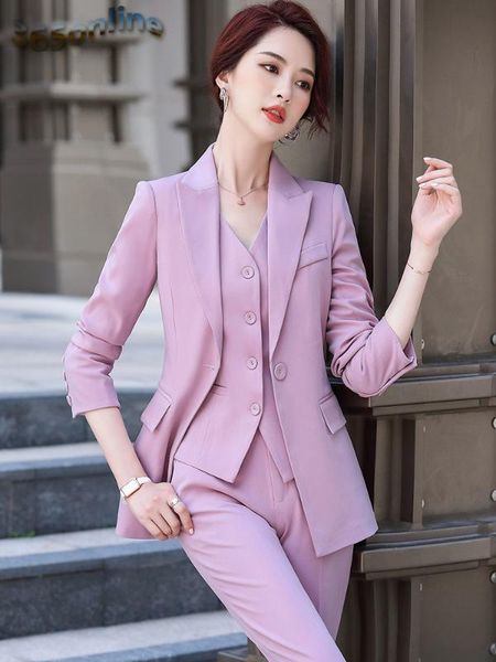 ladies office formal women business suits with pants and jackets coat ladies professional female blazers set pantsuits pink, White;black
ladies office formal women business suits with pants and jackets coat ladies professional female blazers set pantsuits pink, White;black