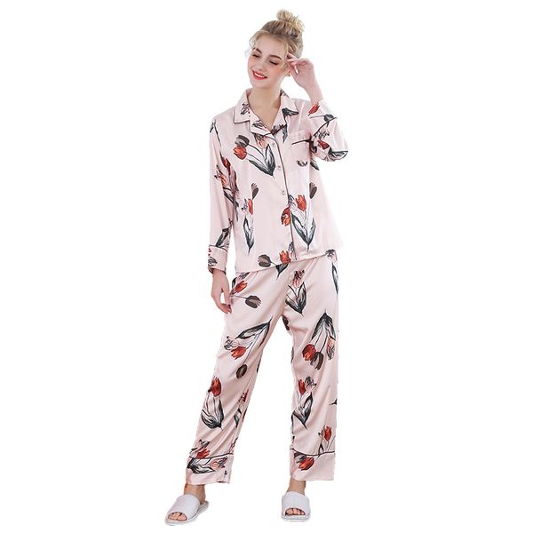 2018 spring new printed ladies long sleeve trousers two-piece pajamas tz 692, Blue;gray
2018 spring new printed ladies long sleeve trousers two-piece pajamas tz 692, Blue;gray