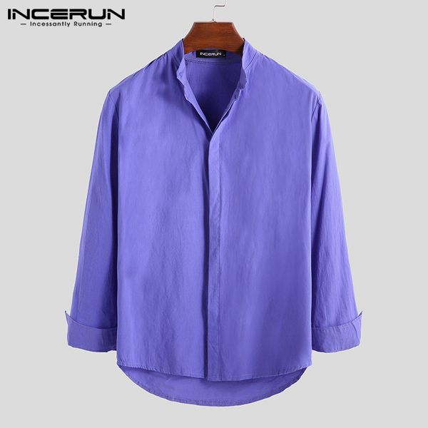 incerun stylish long sleeve men dress shirt solid stand collar casual slim fit business basic shirts brand camisa street 2019, White;black
incerun stylish long sleeve men dress shirt solid stand collar casual slim fit business basic shirts brand camisa street 2019, White;black