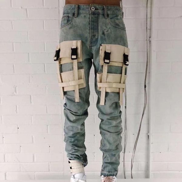 19ss последние vaal krisstopher джинсы промытые джинсовые карманные джинсы модные мужские повседневные брюки узкие отверстия джинсы высшего, Blue
19ss последние vaal krisstopher джинсы промытые джинсовые карманные джинсы модные мужские повседневные брюки узкие отверстия джинсы высшего, Blue