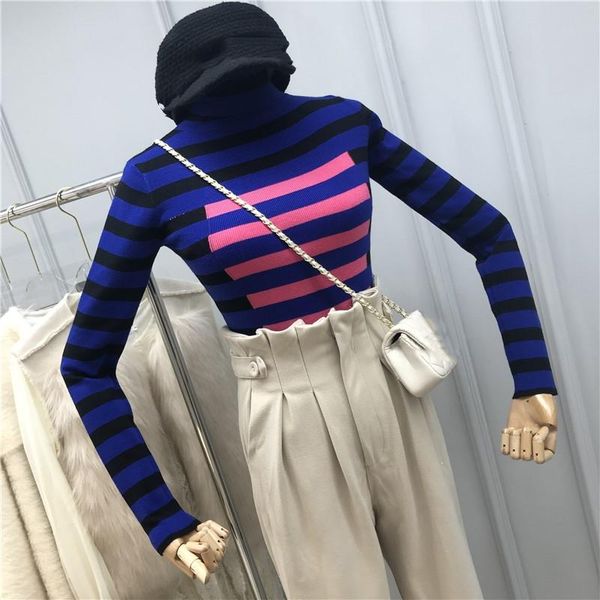 2020 новая мода contrast color полосатый свитер способа пуловеры водолазки с длинным рукавом all-matching низ свитера, White;black
2020 новая мода contrast color полосатый свитер способа пуловеры водолазки с длинным рукавом all-matching низ свитера, White;black