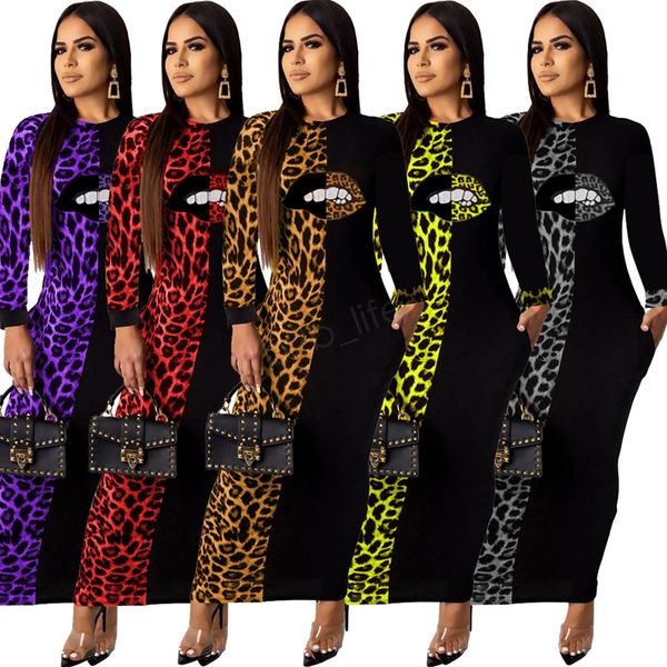 women leopard lip maxi dresses long sleeve crew neck long sleeve patchwork trendy pencil dress fall summer shirt new ljja2974, White;black
women leopard lip maxi dresses long sleeve crew neck long sleeve patchwork trendy pencil dress fall summer shirt new ljja2974, White;black