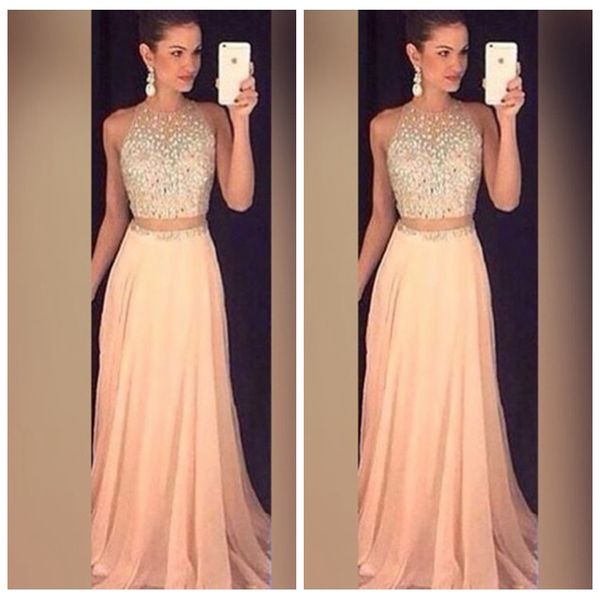 2019 sheer jewel beaded crystal a-line prom dresses two piece long sleeveless special occasion party gowns sleeveless evening party gowns, Black
2019 sheer jewel beaded crystal a-line prom dresses two piece long sleeveless special occasion party gowns sleeveless evening party gowns, Black