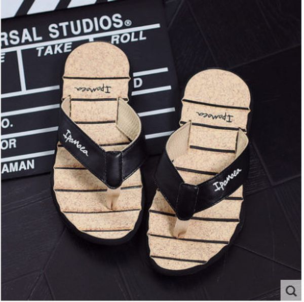 classics summer anti-slip casual pu mens slippers outdoor mature retro flip flops thick soled elegant beach shoes, Black
classics summer anti-slip casual pu mens slippers outdoor mature retro flip flops thick soled elegant beach shoes, Black