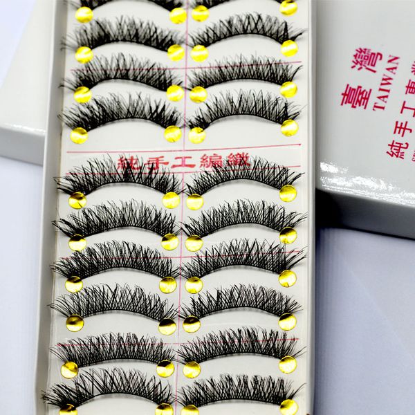 10 pairs of black eyelashes natural soft 100% hand made false eyelash makeup tool s5
10 pairs of black eyelashes natural soft 100% hand made false eyelash makeup tool s5