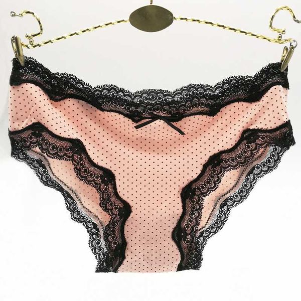 women's panties 1 pieces dot cure lace briefs underwear woman striped lingerie low waist cotton white pink good quality soft female, Black;pink
women's panties 1 pieces dot cure lace briefs underwear woman striped lingerie low waist cotton white pink good quality soft female, Black;pink