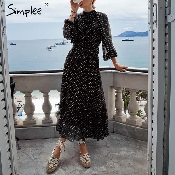 simplee autumn women party dress elegant polka dot print female long party dress holiday style ladies ruffle maxi dress vestidos, Black;gray
simplee autumn women party dress elegant polka dot print female long party dress holiday style ladies ruffle maxi dress vestidos, Black;gray