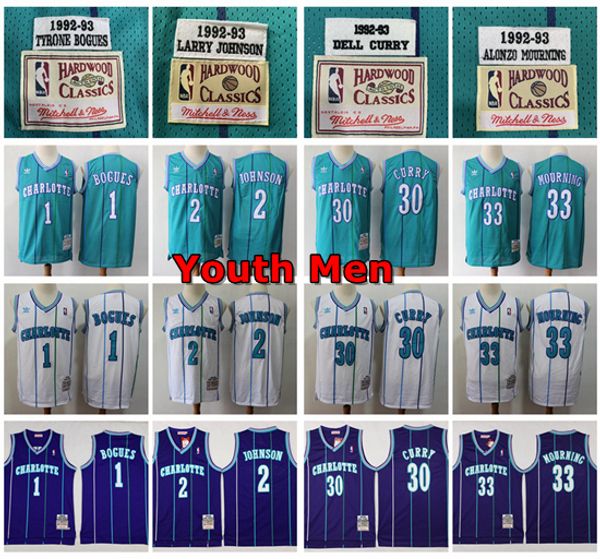 vintage mens youth charlotte hornets 1 muggsy bogues 2 larry johnson 30 dell curry 33 alonzo mourning 1992-93 m&n basketball jersey, Black;red
vintage mens youth charlotte hornets 1 muggsy bogues 2 larry johnson 30 dell curry 33 alonzo mourning 1992-93 m&n basketball jersey, Black;red