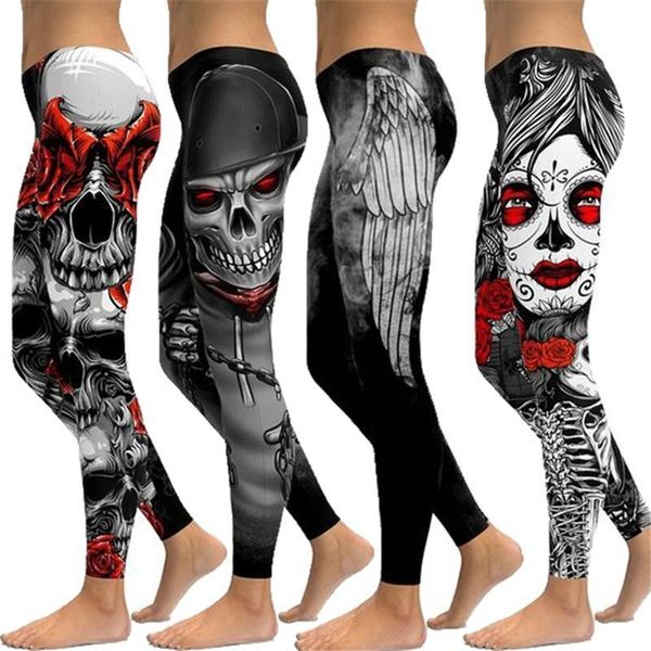 2020 new women plus size punk style womens skull leggings high elastic gym fashion fitness lady overall full tights workout size xs-5xl, Black
2020 new women plus size punk style womens skull leggings high elastic gym fashion fitness lady overall full tights workout size xs-5xl, Black