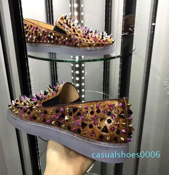 2019 luxury designer high-end nailed shoes red shoes men casual shoes women's low-sneakers, soft bottom, leather, genuine: 35-47 c06, Black
2019 luxury designer high-end nailed shoes red shoes men casual shoes women's low-sneakers, soft bottom, leather, genuine: 35-47 c06, Black