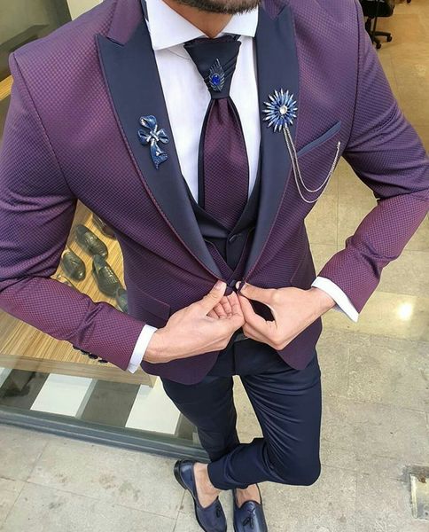 модные мужские костюмы фиолетовый свадебный жених смокинги женихи slim suits fit best man suit свадебные костюмы жениха (куртка+брюки+жилет, Black;gray
модные мужские костюмы фиолетовый свадебный жених смокинги женихи slim suits fit best man suit свадебные костюмы жениха (куртка+брюки+жилет, Black;gray