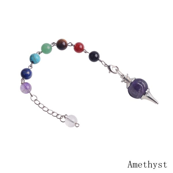 summer accessories natural stones 7 chakula reiki healing crystal pendulum ladies pendant treatment yu yoga jewelery woman gift, Silver
summer accessories natural stones 7 chakula reiki healing crystal pendulum ladies pendant treatment yu yoga jewelery woman gift, Silver