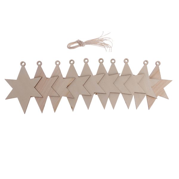 10 pieces assorted wooden star shape tags wood cutout christmas tree ornament xmas hanging decoration gifts tag with string
10 pieces assorted wooden star shape tags wood cutout christmas tree ornament xmas hanging decoration gifts tag with string