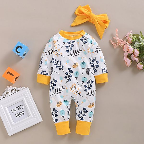 2pcs newborn infant baby girls outfits floral print romper bodysuit clothes set fashion long sleeve o-neck newborn clothes, White
2pcs newborn infant baby girls outfits floral print romper bodysuit clothes set fashion long sleeve o-neck newborn clothes, White