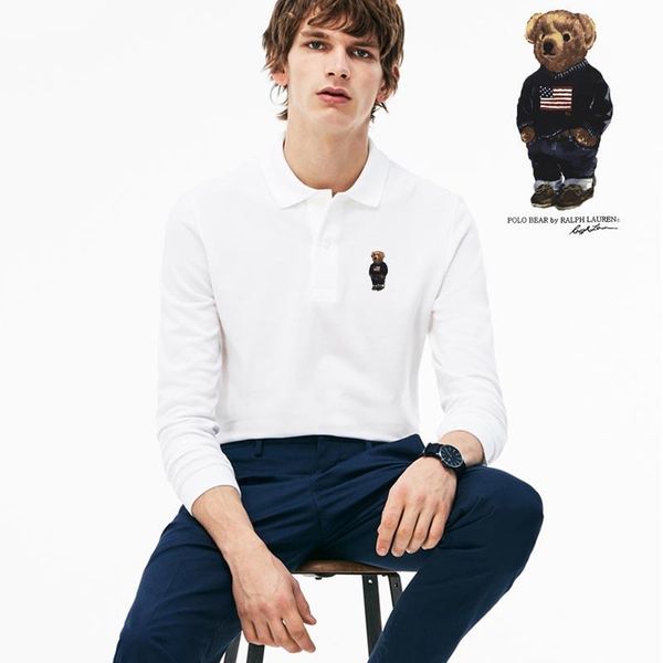 поло медведь отворот длинным рукавом ralph lauren мужчины бренд мужской дизайнер рубашки классический однобортный дизайнер поло тройники мод, White;black
поло медведь отворот длинным рукавом ralph lauren мужчины бренд мужской дизайнер рубашки классический однобортный дизайнер поло тройники мод, White;black