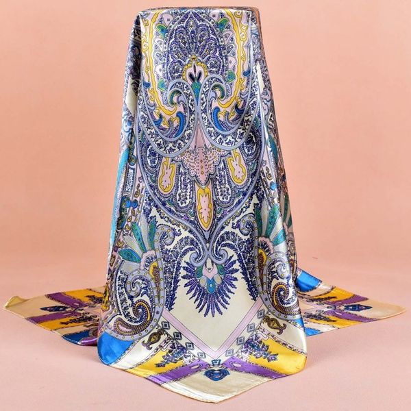 rayon silk scarf fashion foulard satin shawl scarfs big size 90*90cm square silk hair / head scarves women bandana, Blue;gray
rayon silk scarf fashion foulard satin shawl scarfs big size 90*90cm square silk hair / head scarves women bandana, Blue;gray