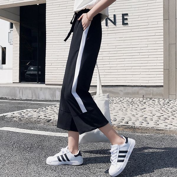 women's pants & capris oversized harajuku trouser loose high waist wide leg wild casual solid color straight 2021 lady student street, Black;white
women's pants & capris oversized harajuku trouser loose high waist wide leg wild casual solid color straight 2021 lady student street, Black;white